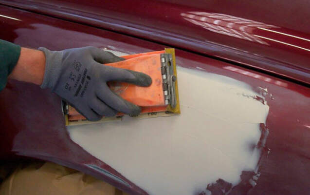 Шпаклевание авто для покраски