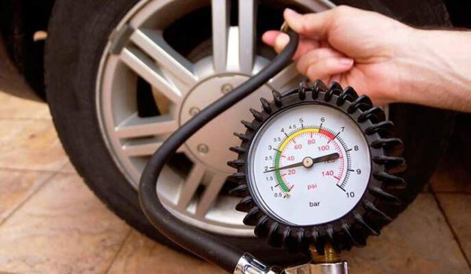 колебания давления в шинах