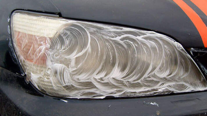 полировка фар зубной пастой