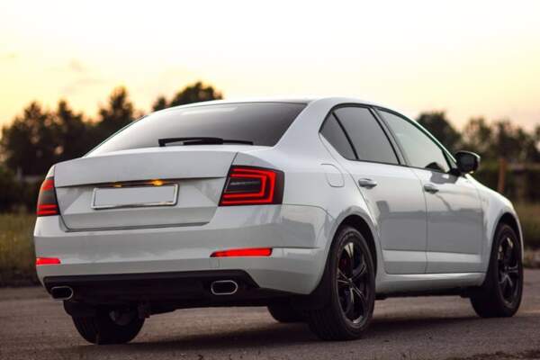 Шкода Октавия А7 вид сзади