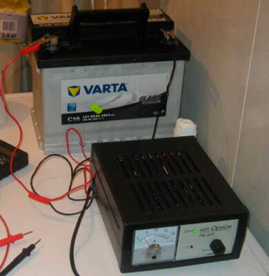 Правильная зарядка аккумулятора