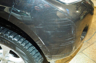 Царапины на бампере