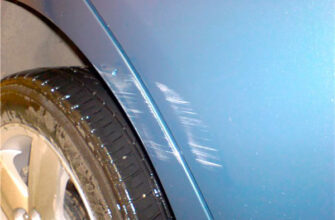 Потертости на бампере