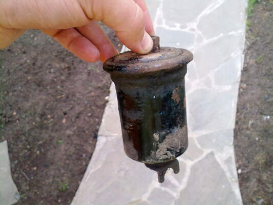 Забитый топливный фильтр