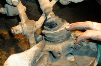 Пробитый пыльник шруса