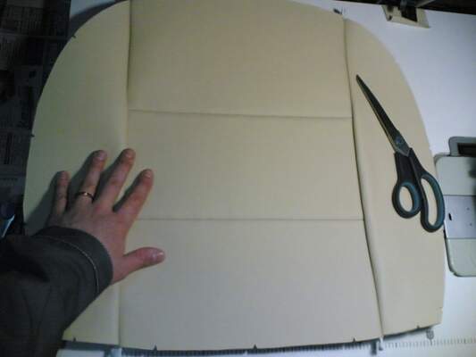 сшиваем вместе заготовки