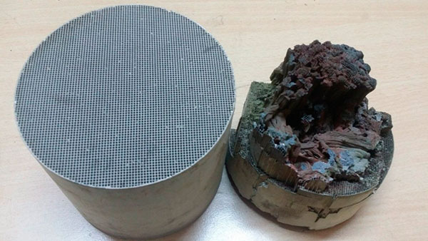 Забитый катализатор