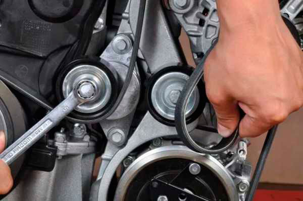 Натяжение ремня генератора