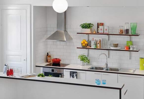 детали в интерьере скандинавского стиля на кухне