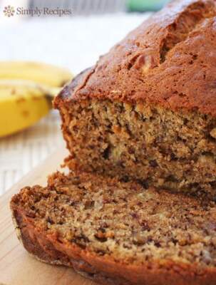 Готовый банановый хлеб (кекс)