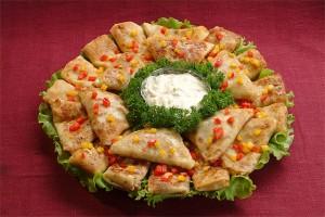 блины с мясом