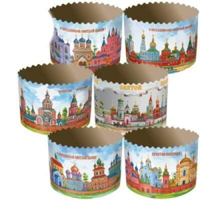 бумажные формы для куличей с красивыми рисунками