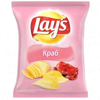 Чипсы Lays с крабовым вкусом