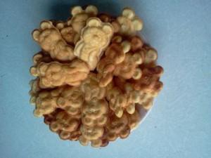 Печенье Олимпийский мишка из одной порции теста.