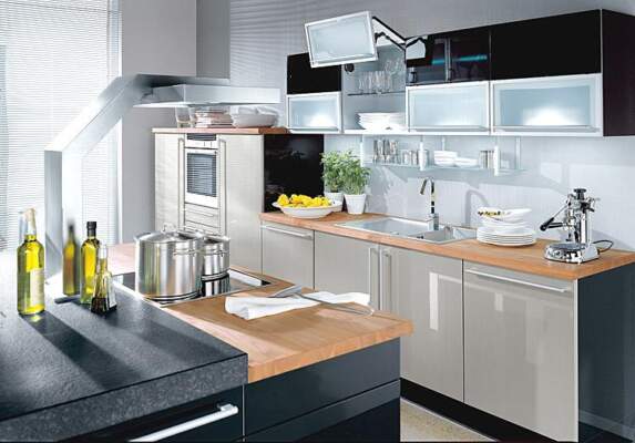 дизайн кухни в стиле техно