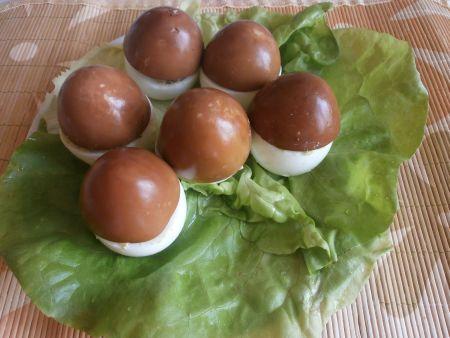 фаршированные яйца грибочки