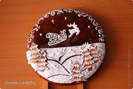 как красиво украсить торт на Новый год 2017