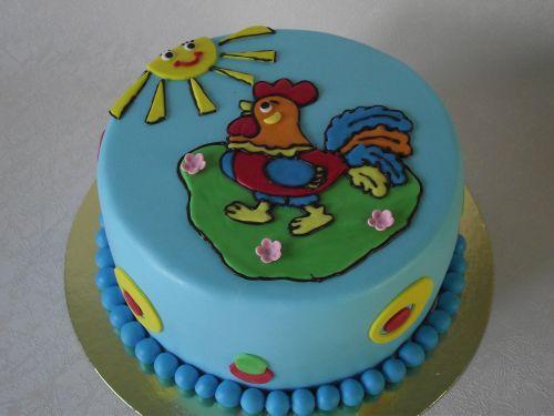 торт на новый год 2017 с картинкой петуха