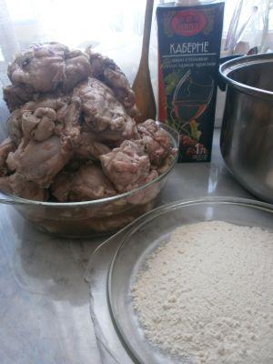 подготовленный кролик для обжарки