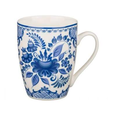 кружка в подарок в стиле гжель