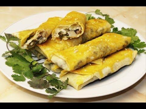 рулет из лаваша с мясным фаршем