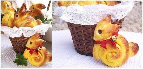 пасхальные булочки - кролики