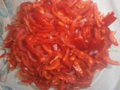 нарезанная паприка