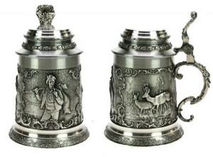 пивная кружка оловянная