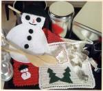 прихватки вязаные к Новому году