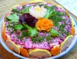 селедка под шубой красиво