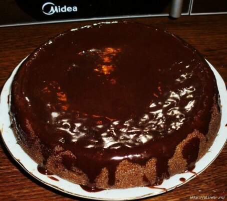 постная выпечка - шоколадный манник