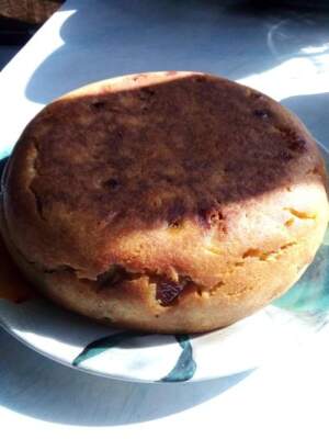 тыквенный пирог испеченный в мультиварке