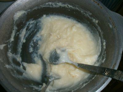 заварной крем без масла для торта "Наполеон" без выпечки